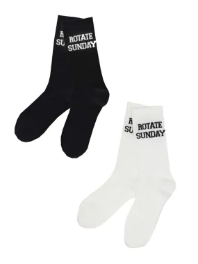 ROTATE Logo Intarsia Two-Pack Crew Socks