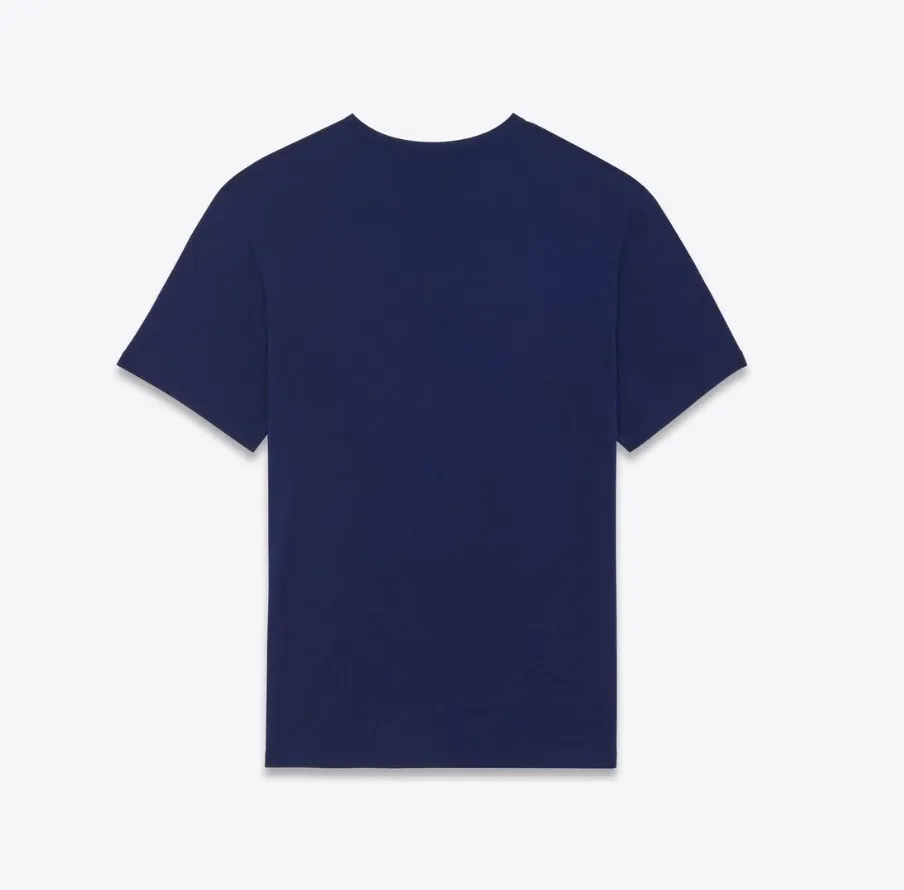 Saint Laurent  |Crew Neck Unisex Street Style Plain Short Sleeves Logo