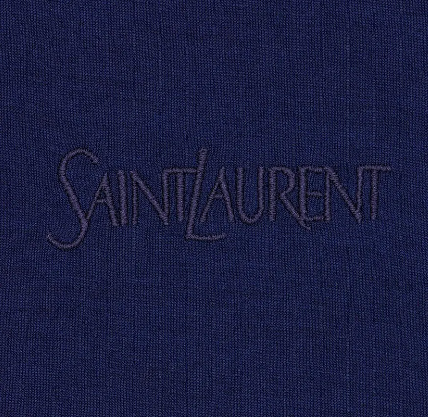 Saint Laurent  |Crew Neck Unisex Street Style Plain Short Sleeves Logo