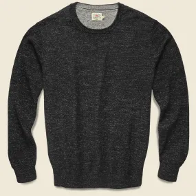 Sconset Crew Sweater - Black Heather