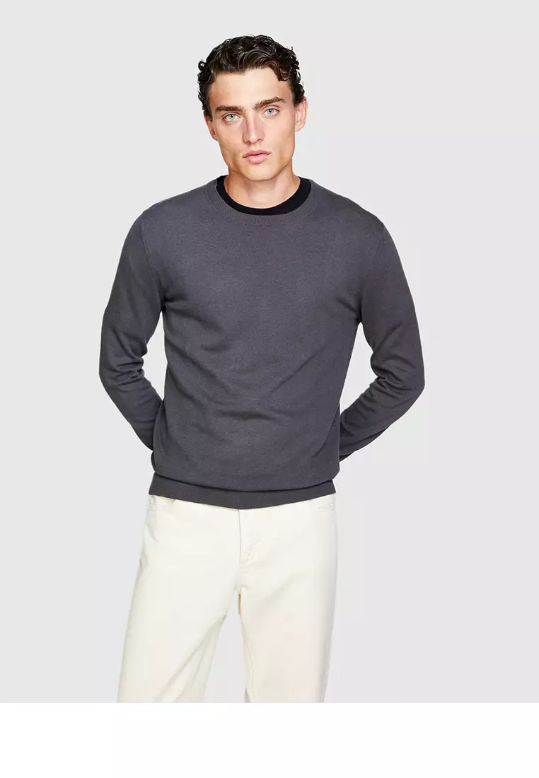 Sisley Solid Colored Sweater