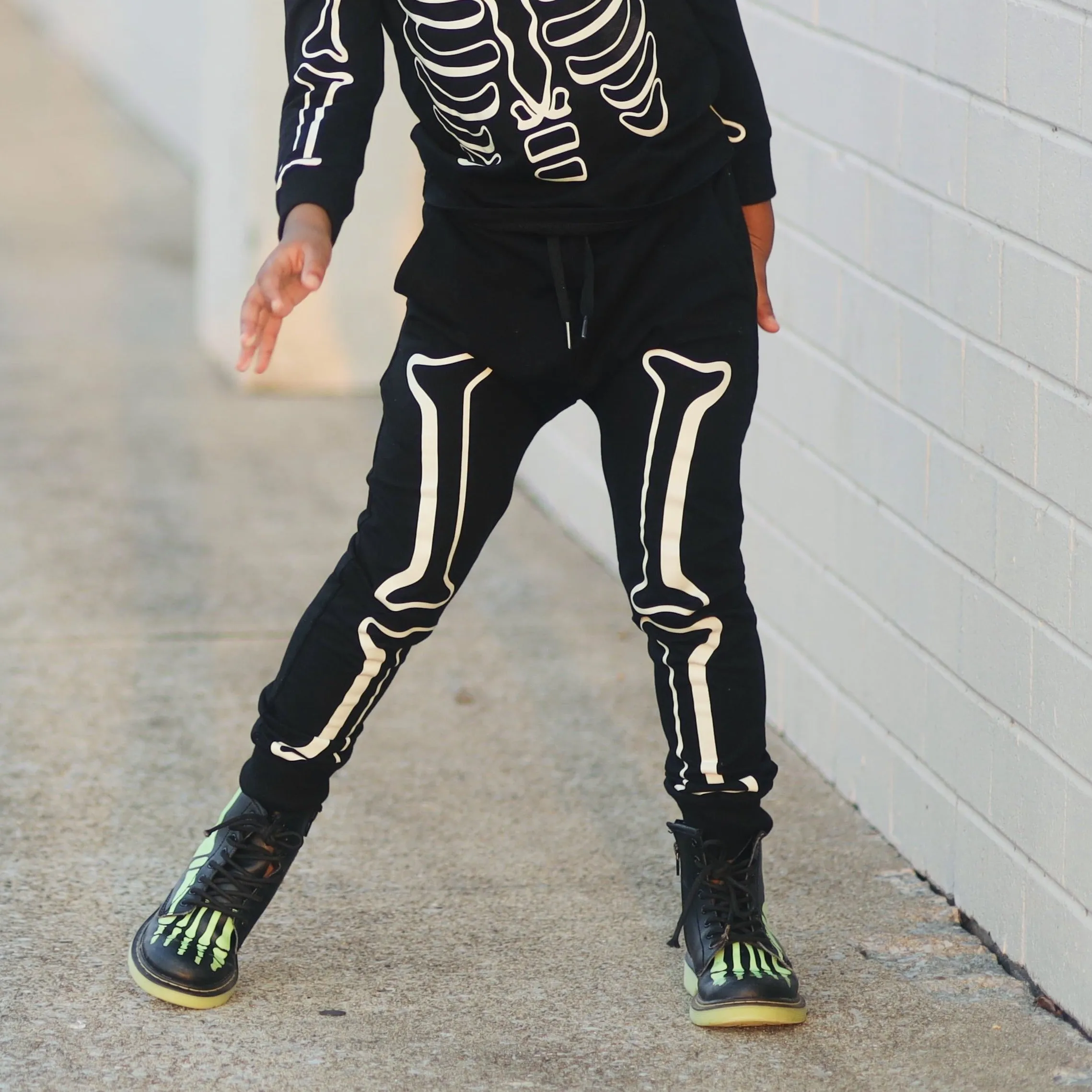 Skeleton Joggers - Glow in the Dark - RTS