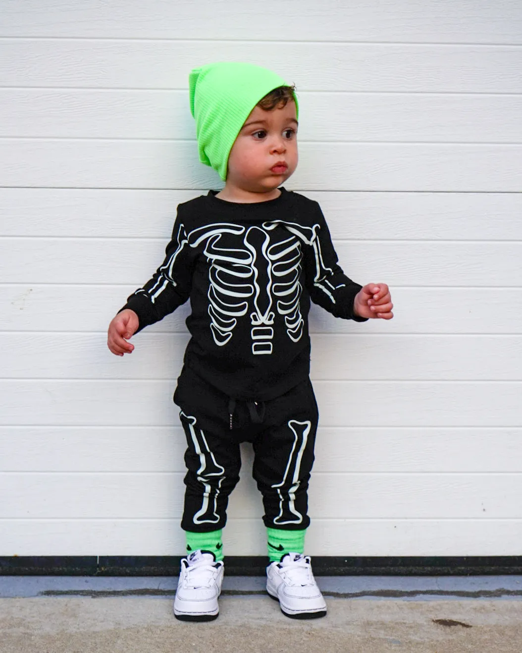 Skeleton Joggers - Glow in the Dark - RTS