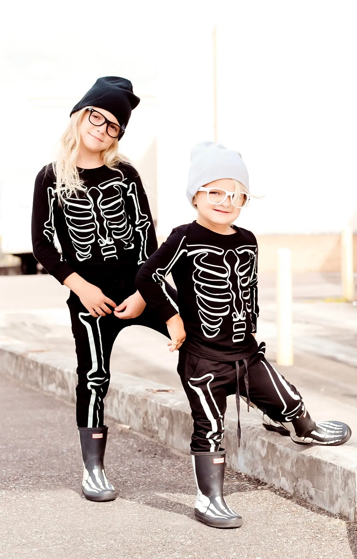 Skeleton Joggers - Glow in the Dark - RTS