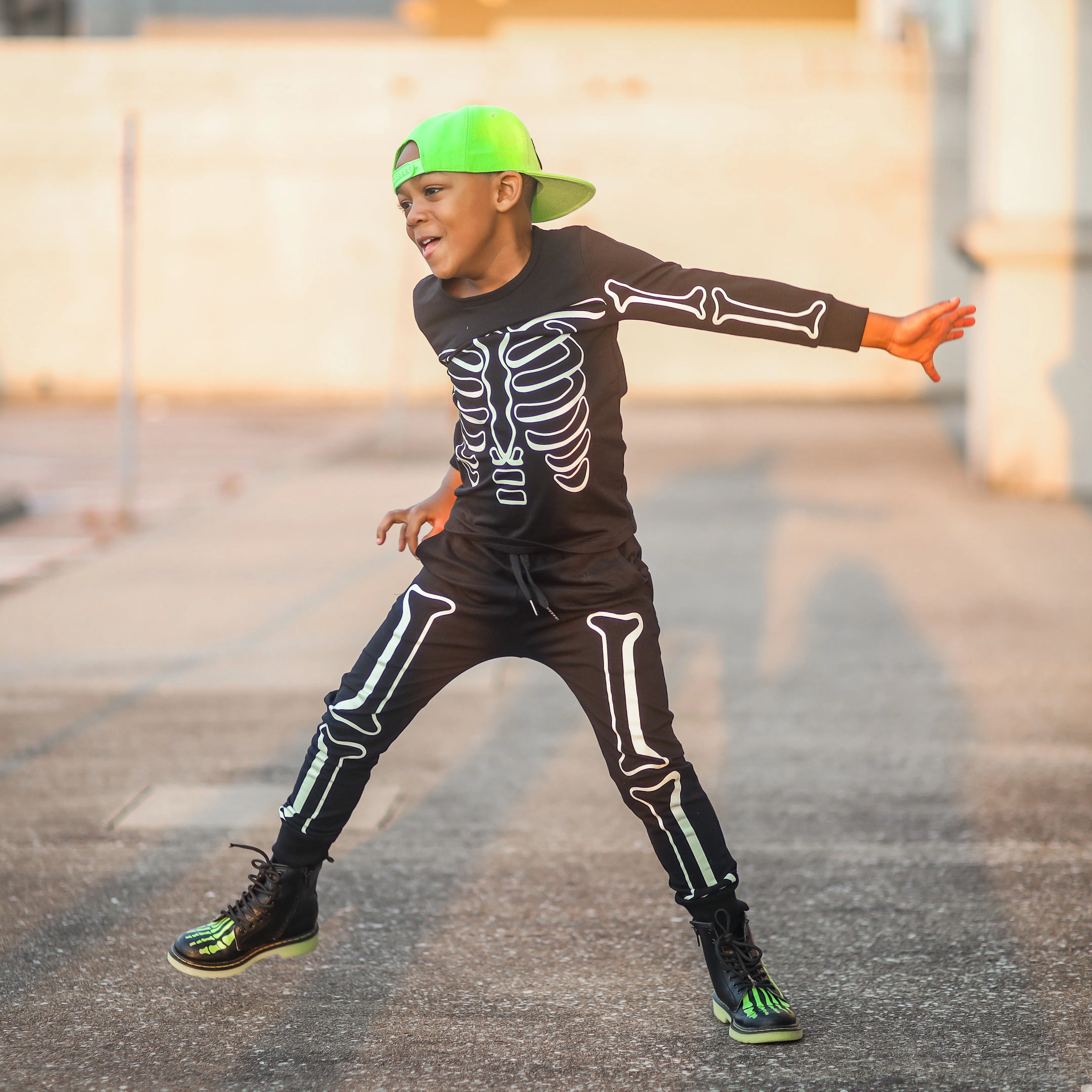 Skeleton Joggers - Glow in the Dark - RTS