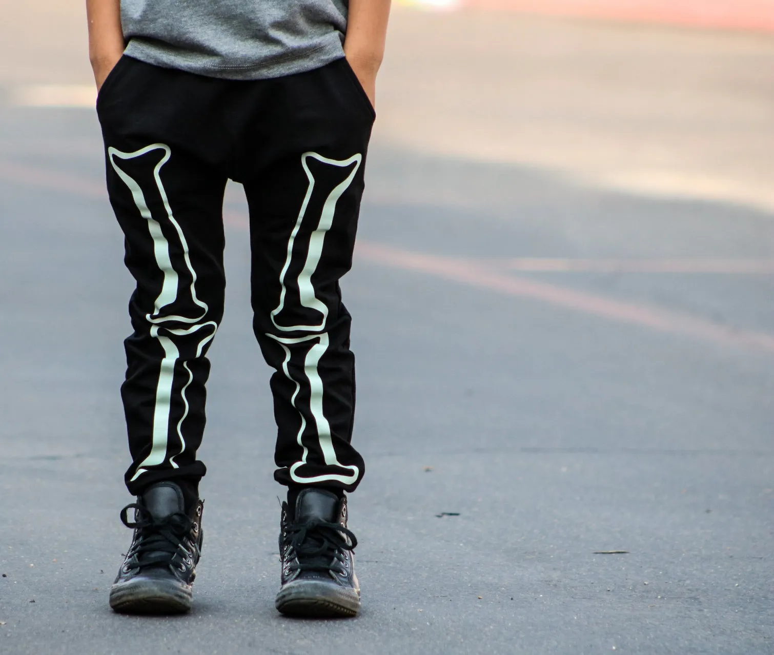 Skeleton Joggers - Glow in the Dark - RTS