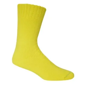 Socks Bamboo Extra Thick HiVisLemon