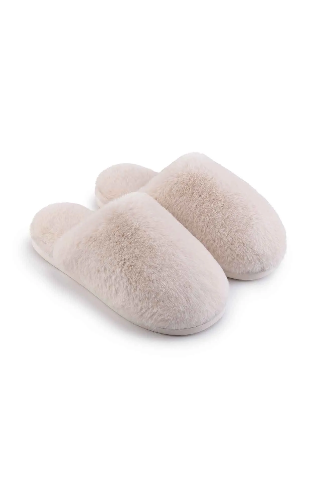 Solid Color House Plush Slippers