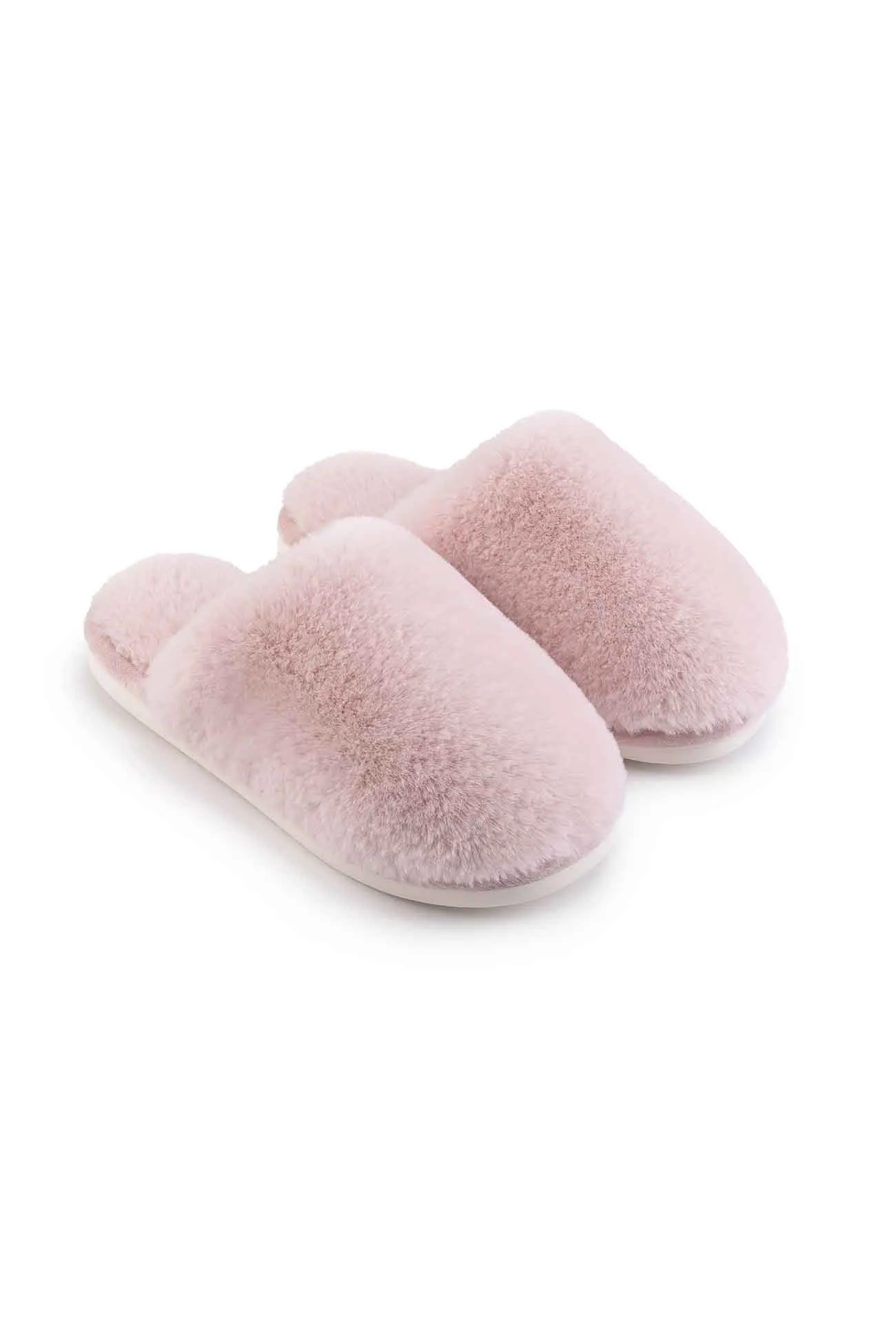 Solid Color House Plush Slippers