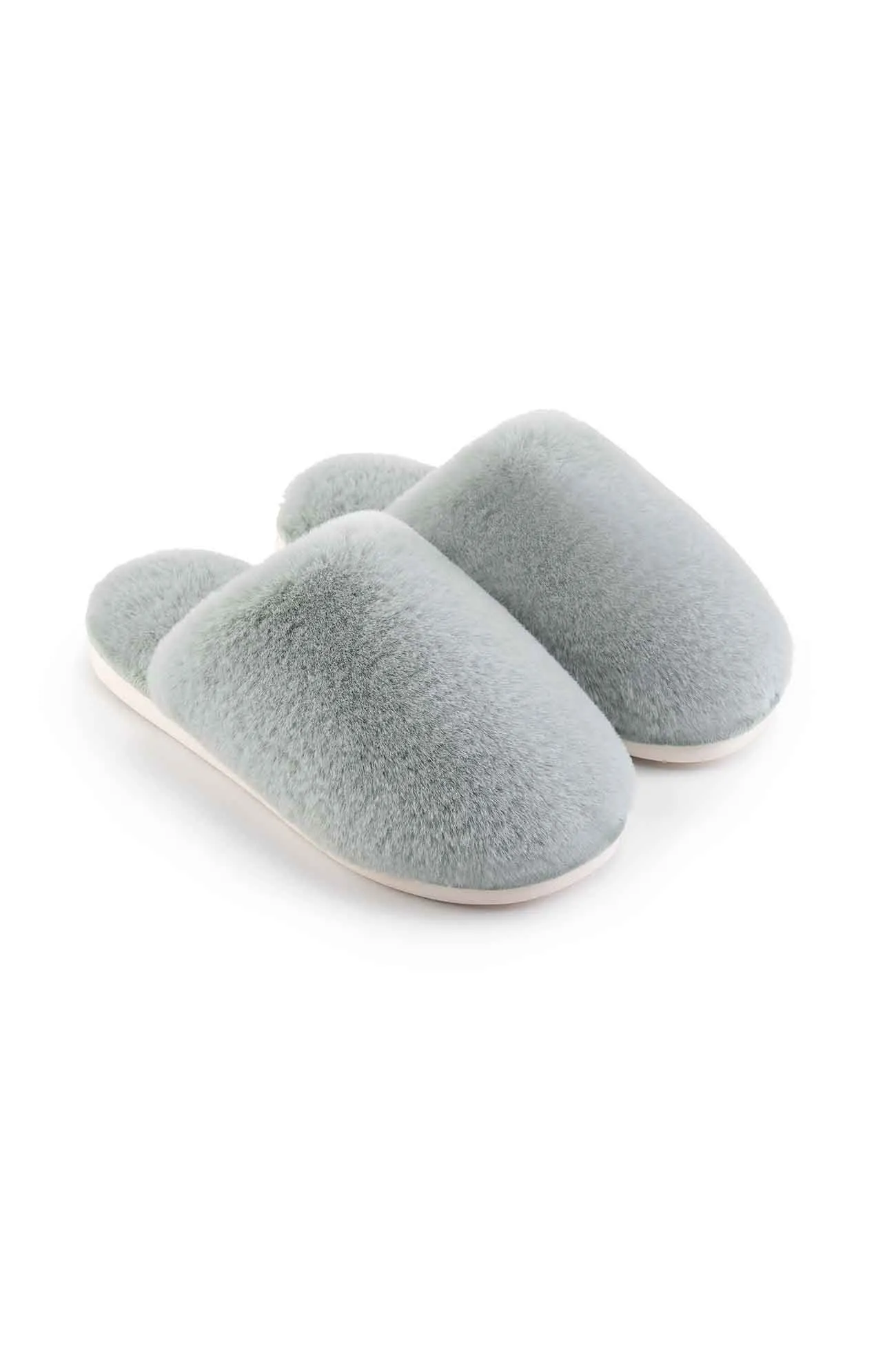 Solid Color House Plush Slippers