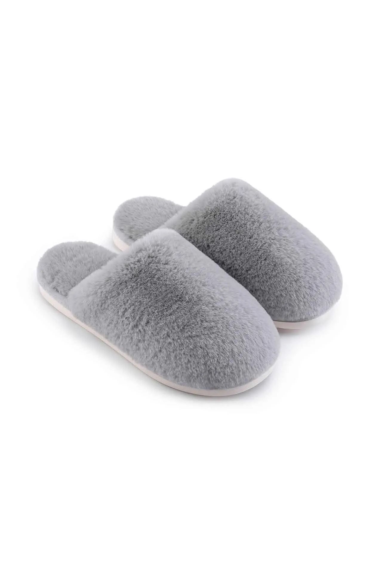 Solid Color House Plush Slippers