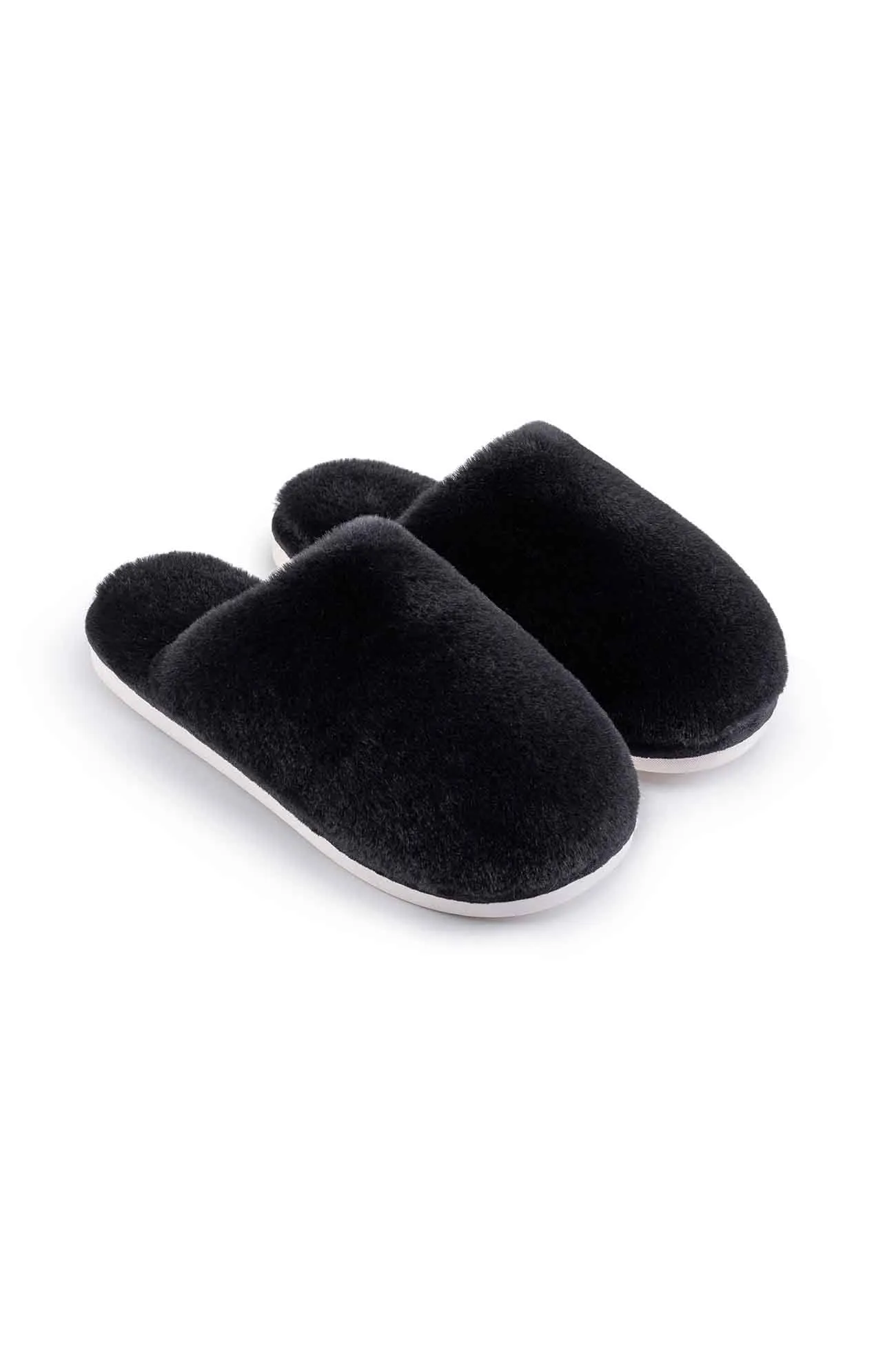 Solid Color House Plush Slippers