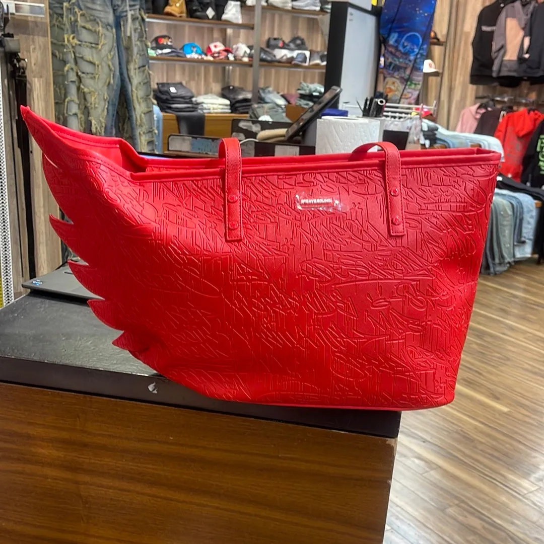 Sprayground - Red Scribble Wing Tote