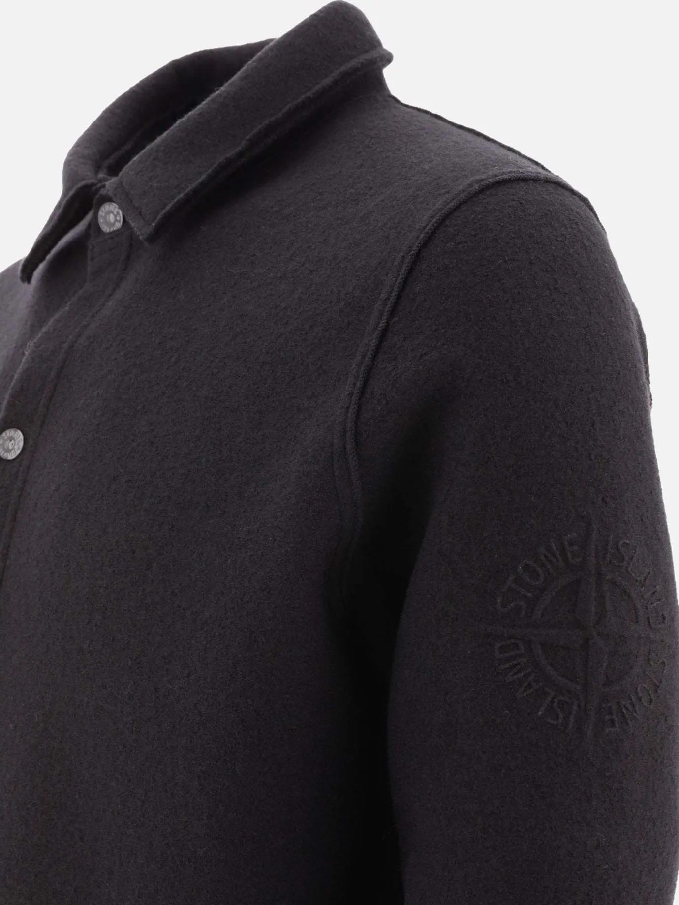 STONE ISLAND  |Unisex Wool Street Style Long Sleeves Plain Logo