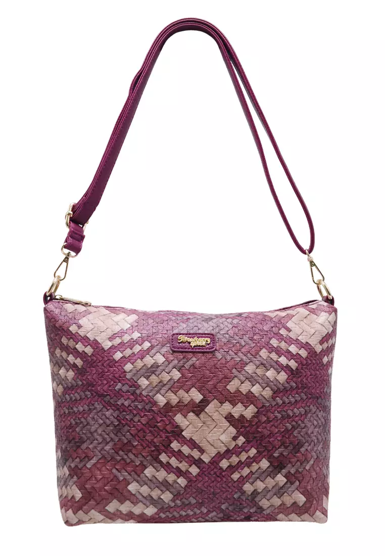 STRAWBERRY QUEEN Strawberry Queen Flamingo Sling Bag (Rattan AG, Magenta)