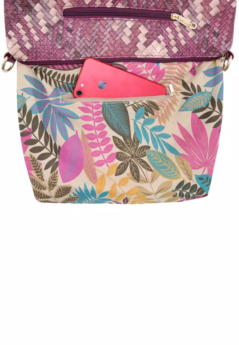 STRAWBERRY QUEEN Strawberry Queen Flamingo Sling Bag (Rattan AG, Magenta)