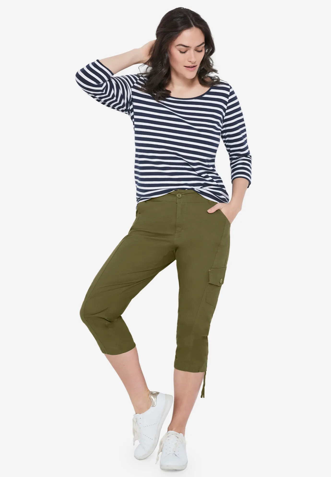 Stretch Cargo Capris by ellos®