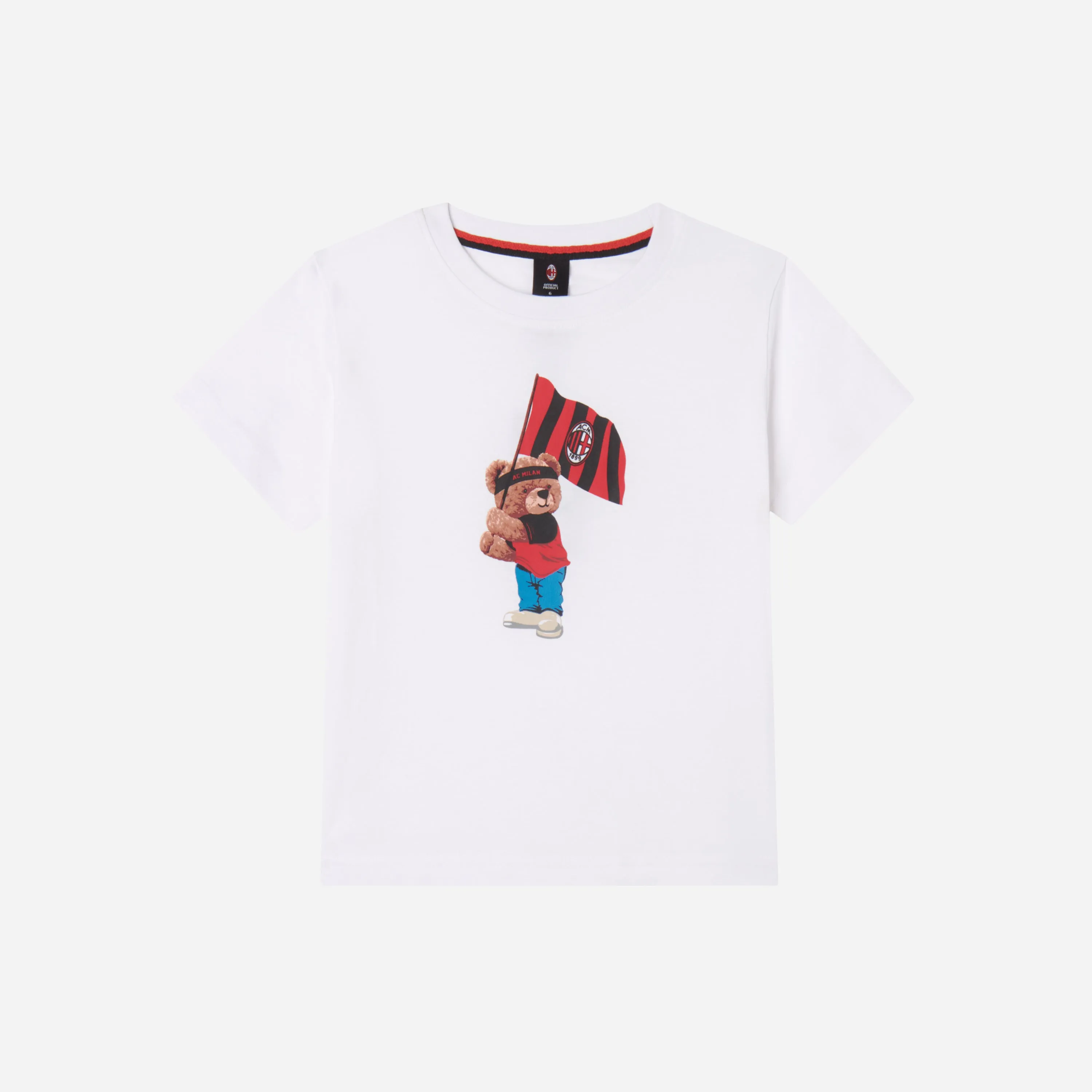 T-SHIRT MILAN BAMBINO BIANCA TEDDY COLLECTION