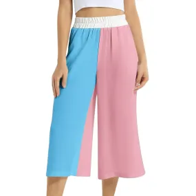 Trans Coloured Trans Paris Pride Loose-Leg Chiffon Culottes