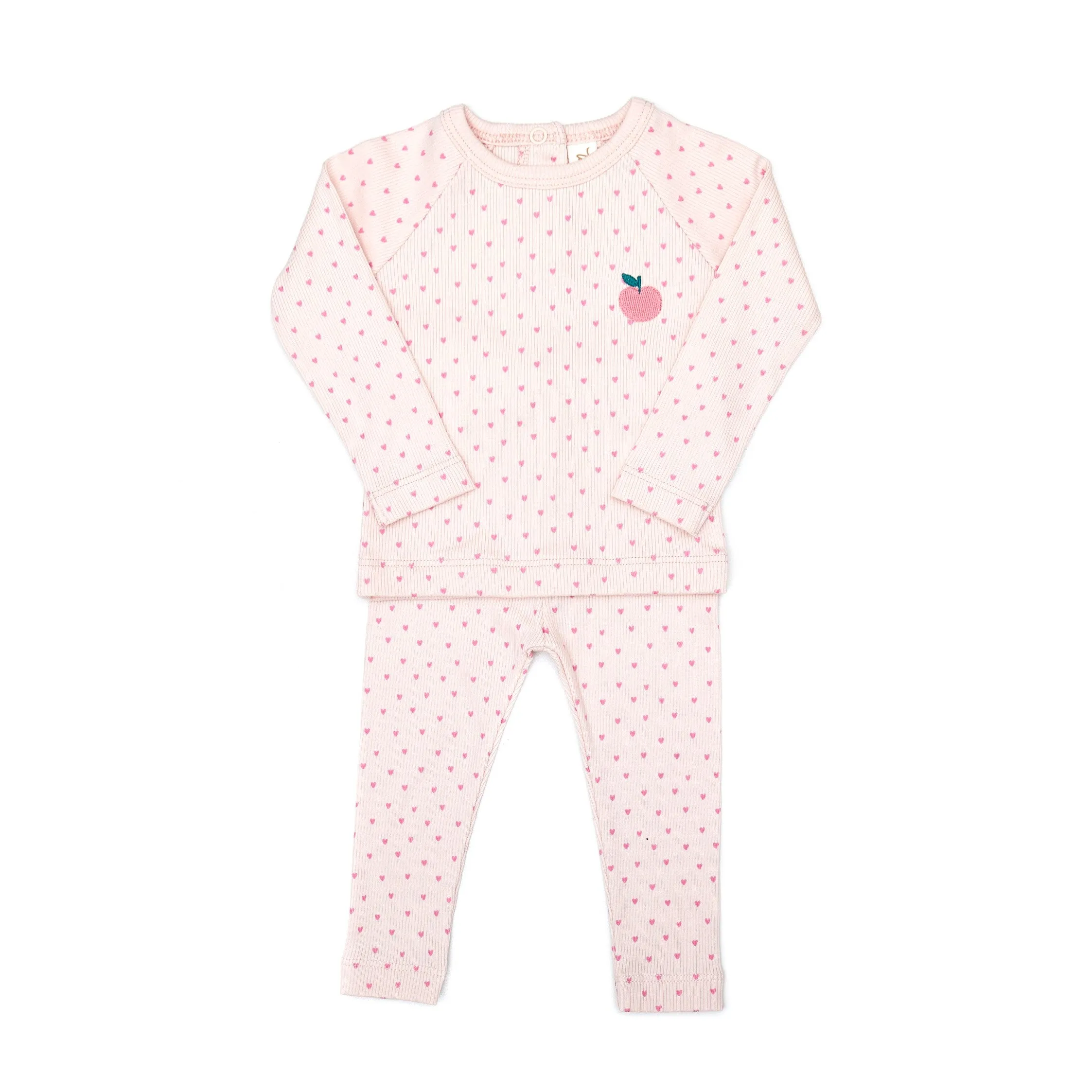 Tun Tun  Amaia Ribbed Hearts Loungewear Set