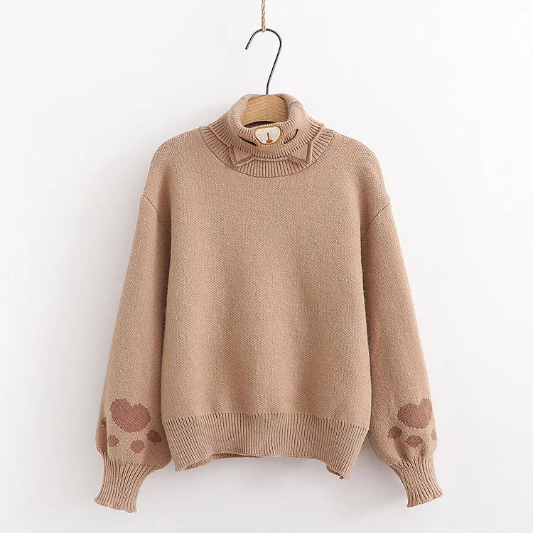 Turtleneck Knit Sweater