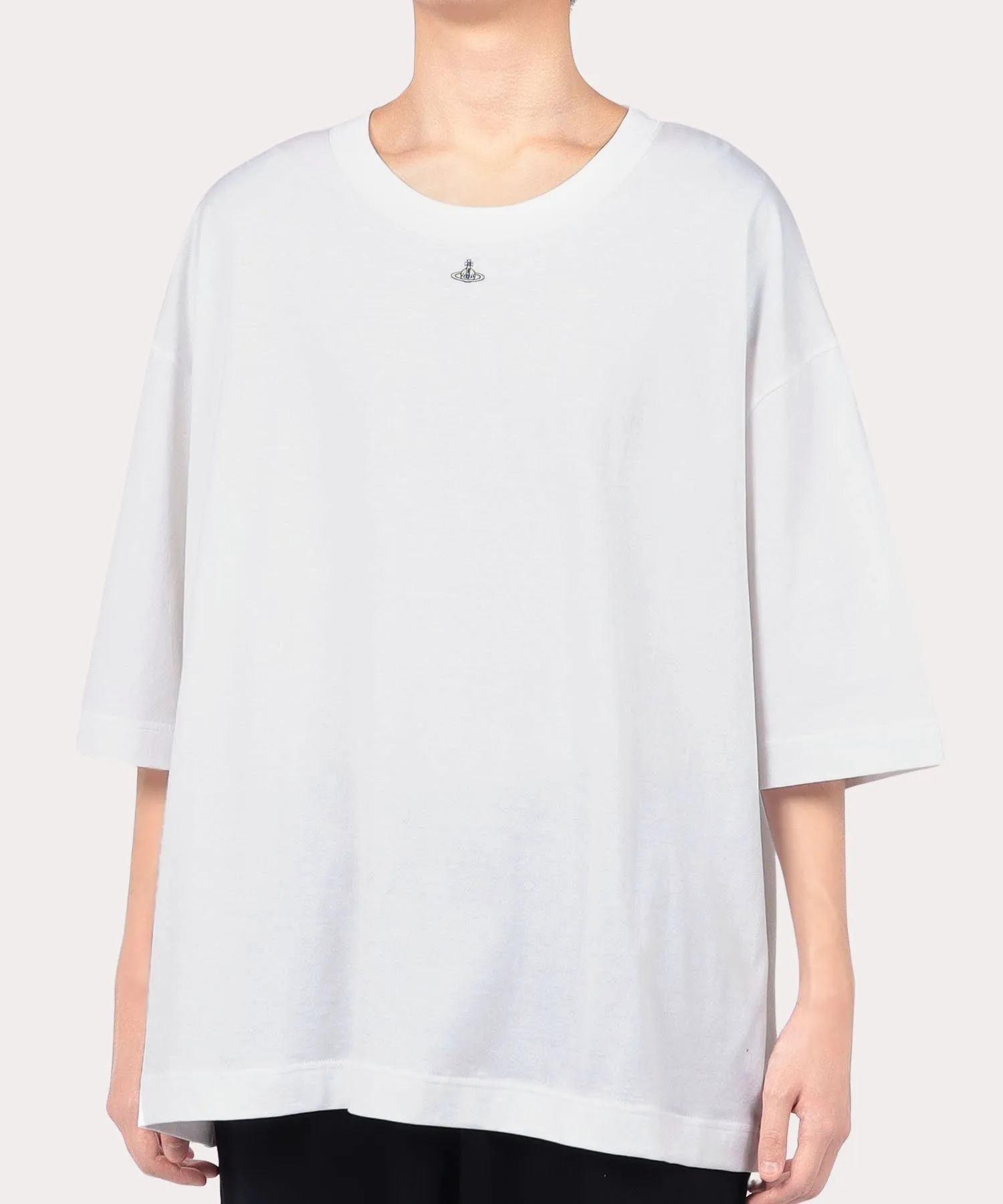 Vivienne Westwood  |Unisex Street Style U-Neck Plain Cotton Short Sleeves