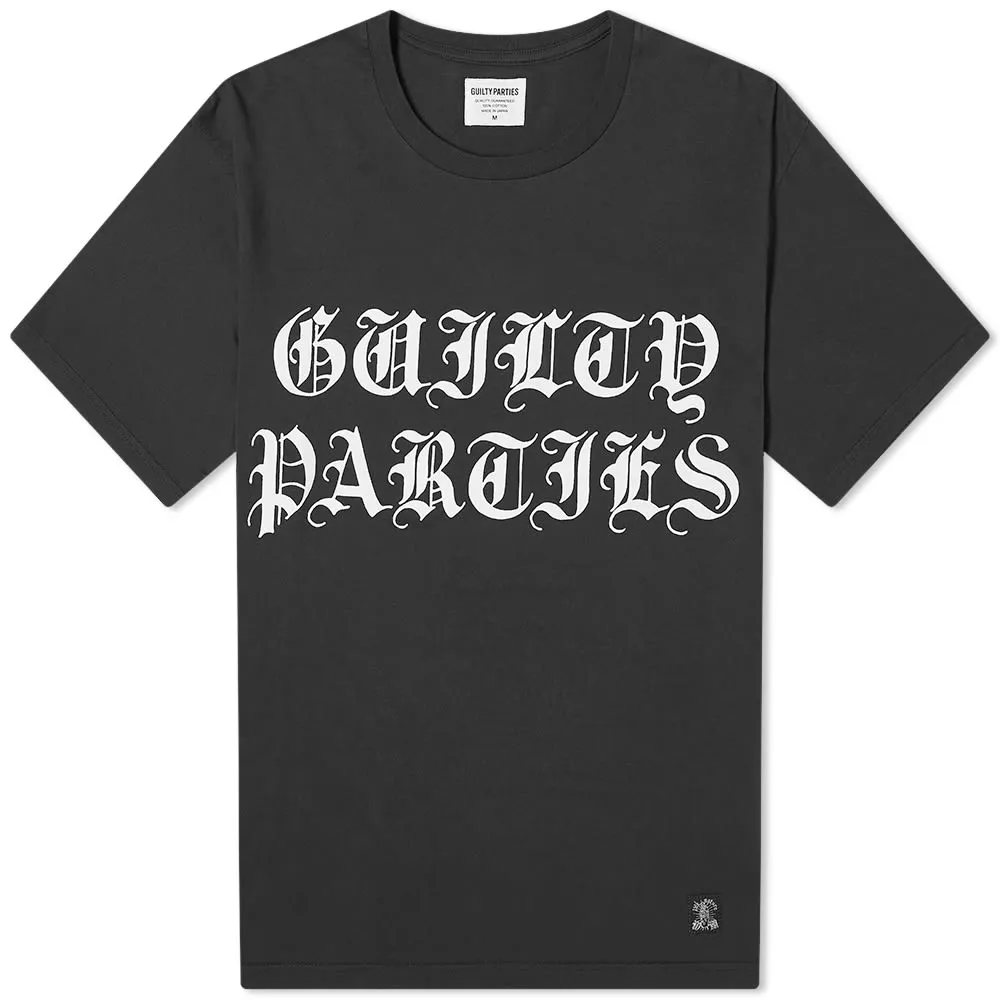 Wacko Maria Gothic Guilty Parties T-ShirtBlack