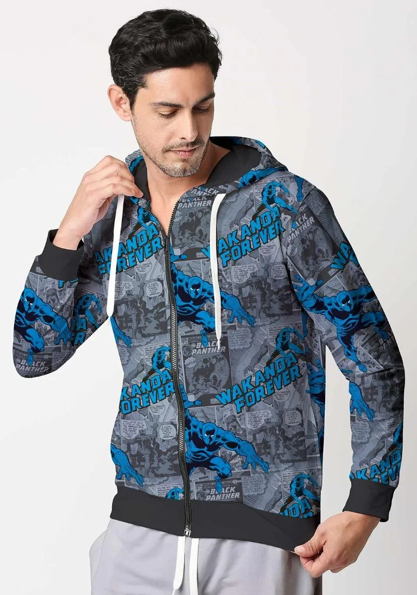 Wakanda Blues Zipper Hoodie