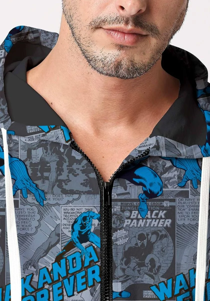 Wakanda Blues Zipper Hoodie