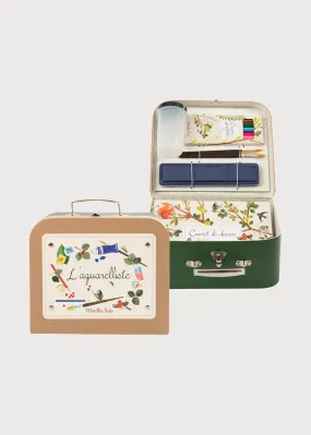 Watercolour Artists Kit In Mini Suitcase