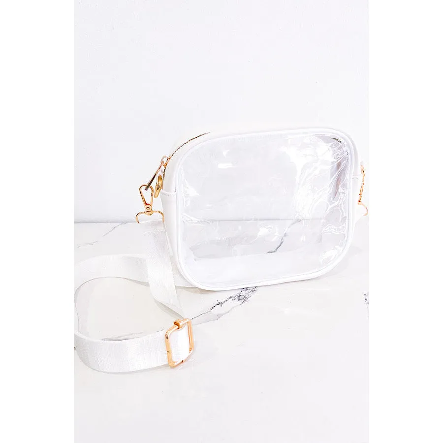 White Clear Stadium Crossbody Bag - ETA 4/19