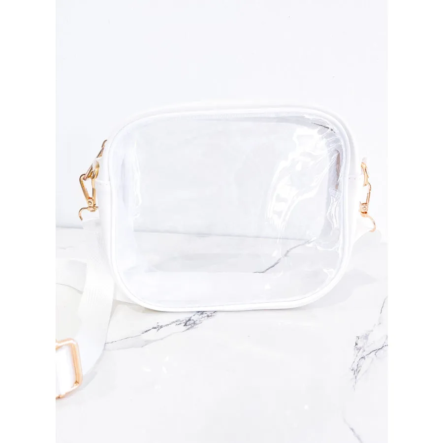 White Clear Stadium Crossbody Bag - ETA 4/19