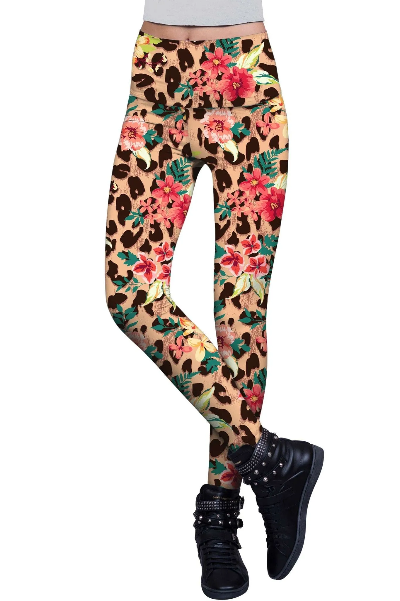 Wild & Free Lucy Leopard Print Performance Legging - Women